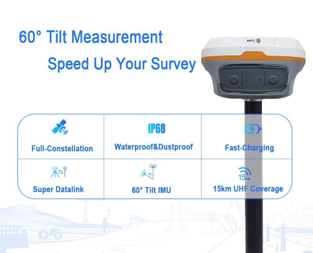 60°tilt measurement, speed up your survey